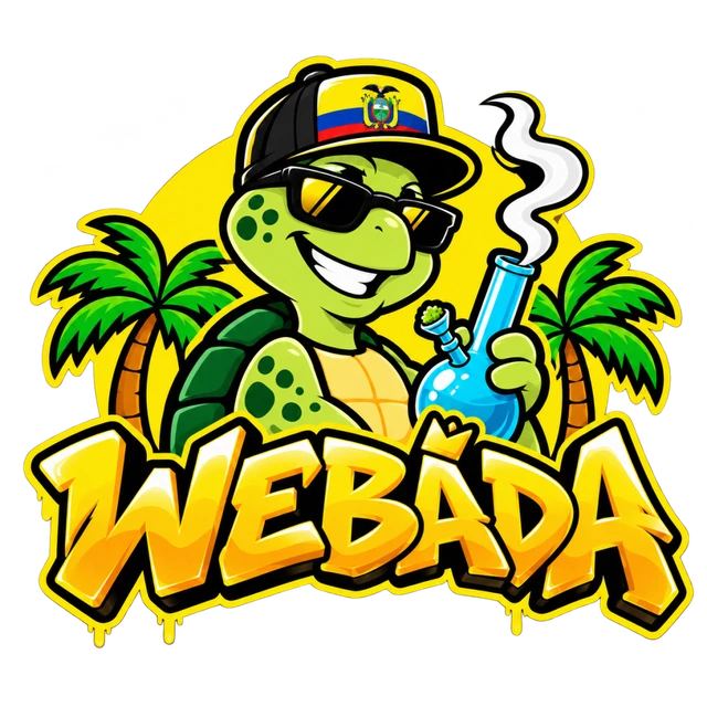 Webada RP, tortuga con gorra y palmeras